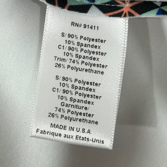 CLOVER CANYON Draped printed stretch fishtail midi skirt Unlined SIZE S - Picture 6 of 6